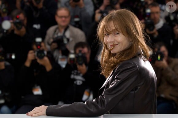 Isabelle Huppert pendant la présentation du film Amour, à Cannes le 20 mai 2012