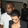 Kanye West et Kim Kardashian sortent du club O2 à Londres le 19 mai 2012