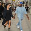 Kanye West et Kim Kardashian sortent de leur hôtel Athaneaum pour aller au restaurant Hakkasan, le 20 mai 2012 à Londres