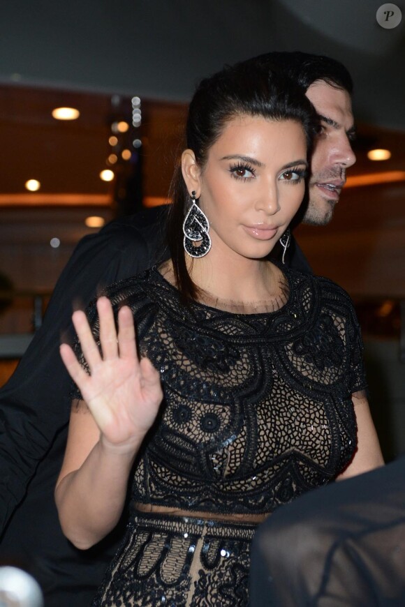 Kim Kardashian à la soirée Sean John Combs le 22 mai 2012 pendant le festival de Cannes
