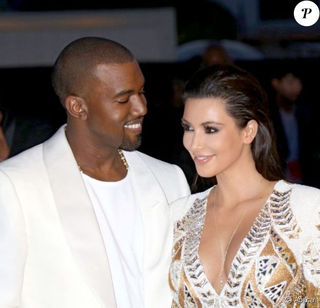 Kanye West n'avait d'yeux que pour sa belle, Kim Kardashian, lors de l'avant-première du film Cruel Summer. Cannes, le 23 mai 2012.