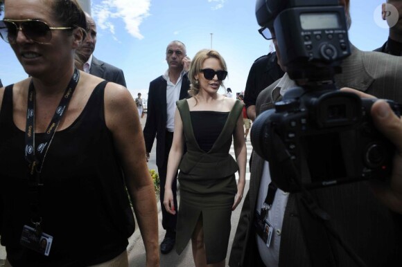 Kylie Minogue au Carlton Cinéma club, à Cannes, le 23 mai 2012.