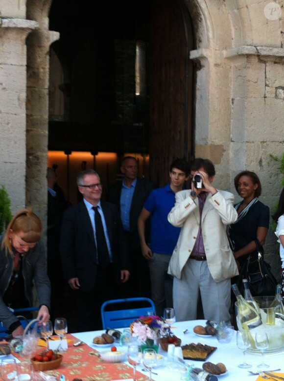 Nanni Moretti lors du traditionnel "aïoli" organisé par le maire de Cannes durant le Festival de Cannes le 25 mai 2012