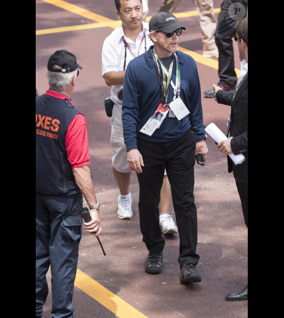 Ron Howard dans le paddock du Grand Prix de Monaco le 27 mai 2012