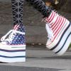 Les chaussures de Willow Smith, 11 ans, à Paris le 12 mai 2012.