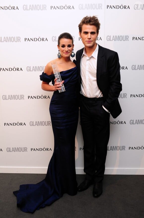 Lea Michele et Paul Wesley lors des Glamour Awards 2012 au Berkeley Square Gardens. Londres, le 29 mai 2012.