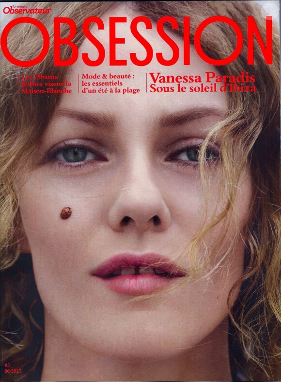 Vanessa Paradis par Jean-Baptiste Mondino pour Obsession, le supplément du Nouvel Observateur en kiosques le 31 mai 2012.