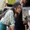 Zoe Saldana sur le tournage du film Blood Ties à New York - 1er juin 2012