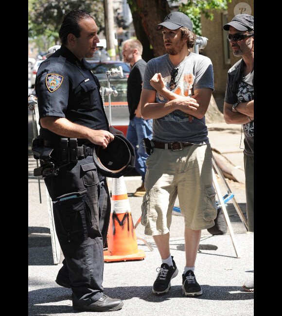 Le réalisateur Guillaume Canet sur le tournage du film Blood Ties à New York - 31 mai 2012