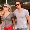 Sharon Stone, 54 ans, avec sa dernière conquête, le mannequin argentin Martin Mica. Le couple a été aperçu dans les rues de Los Angeles, le 1er juin 2012.