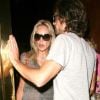 Sharon Stone, 54 ans, avec sa dernière conquête, le mannequin brésilien Martin Mica. Le couple a été aperçu dans les rues de Los Angeles, le 1er juin 2012.