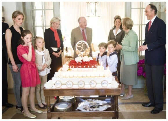La princesse Astrid de Belgique a fêté ses 50 ans avec trois jours d'avance le 2 juin 2012 dans sa résidence Schonenberg, entourée de la famille royale (sauf le prince Philippe et la princesse Mathilde, ainsi que la reine Fabiola).