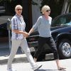 Complices, Ellen DeGeneres et sa femme Portia de Rossi se ressemblent. Los Angeles le 6 juin 2012