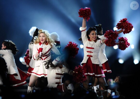 Madonna sur scène à Istanbul, le 7 juin 2012.