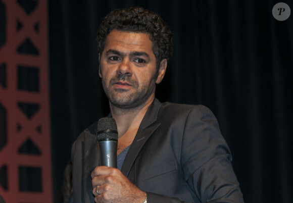 Jamel Debbouze lors de la présentation du deuxième Festival de rire de Marrakech à Marrakech le vendredi 8 juin 2012