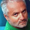 Gianni Versace photographié dans sa villa de Miami en 1993.