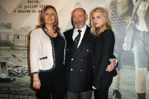 Rose Bosch, Joseph Weismann et Melanie Laurent en mars 2012 à Paris.