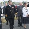 La reine Margrethe II et le prince Henrik de Danemark à Middelfart le 8 juin 2012 lors de leur croisière estivale annuelle à bord du Dannebrog.