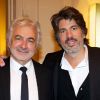 Franck Provost et son fils Fabien lors du Déjeuner Pères & Fils, au Taillevent, à Paris, le mardi 12 juin 2012.