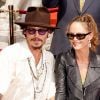 Vanessa Paradis et Johnny Depp, unis en 2005 sur le Walk of Fame