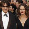 Vanessa Paradis et Johnny Depp lors des Oscars en 2008