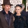 Vanessa Paradis et Johnny Depp à la cérémonie des Golden Globes en 2004
