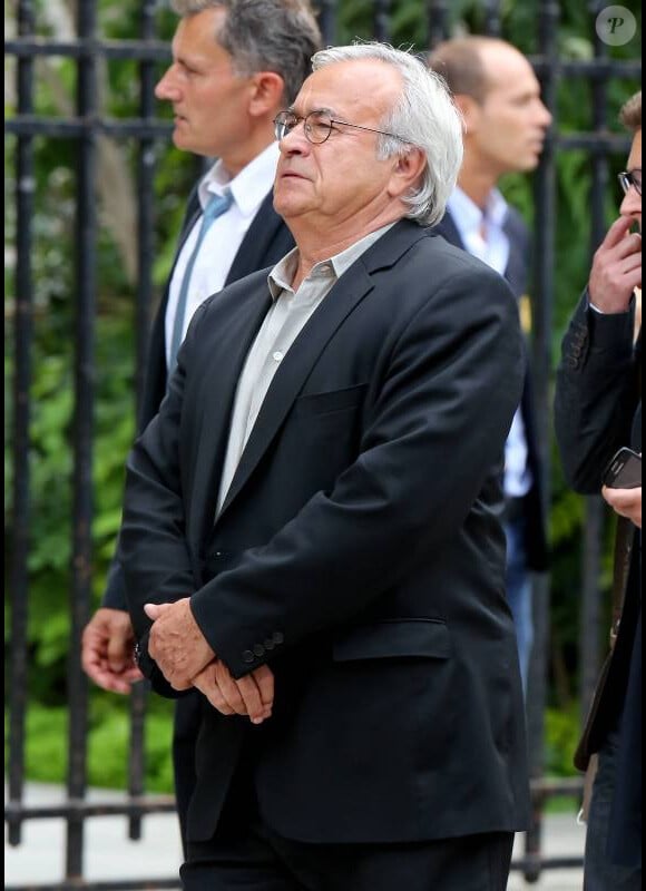 Jean-Claude Dassier lors des obsèques de Thierry Roland le 21 juin 2012 en l'église Sainte-Clotilde à Paris