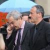 Daniel Bilalian lors des obsèques de Thierry Roland le 21 juin 2012 en l'église Sainte-Clotilde à Paris