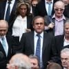 Michel Platini lors des obsèques de Thierry Roland le 21 juin 2012 en l'église Sainte-Clotilde à Paris