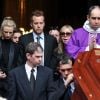 Gary, fils de Thierry Roland lors des obsèques de son père le 21 juin 2012 en l'église Sainte-Clotilde à Paris