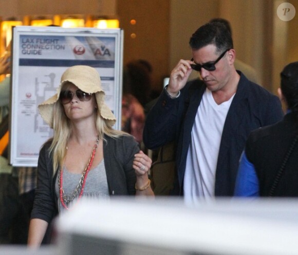 Reese Witherspoon et son mari Jim Toth à Los Angeles le 10 juin 2012