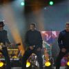 Tito, Jackie et Marlon du groupe The Jacksons à Cardiff, le 8 octobre 2011.