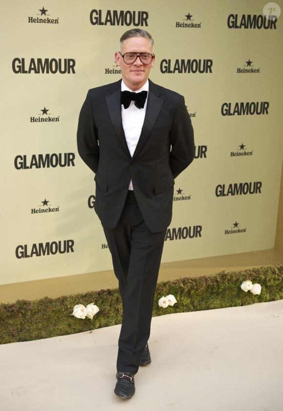 Le créateur Giles Deacon lors de la soirée d'anniversaire du magazine Glamour Espana à l'ambassade d'Italie. Madrid, le 26 juin 2012.