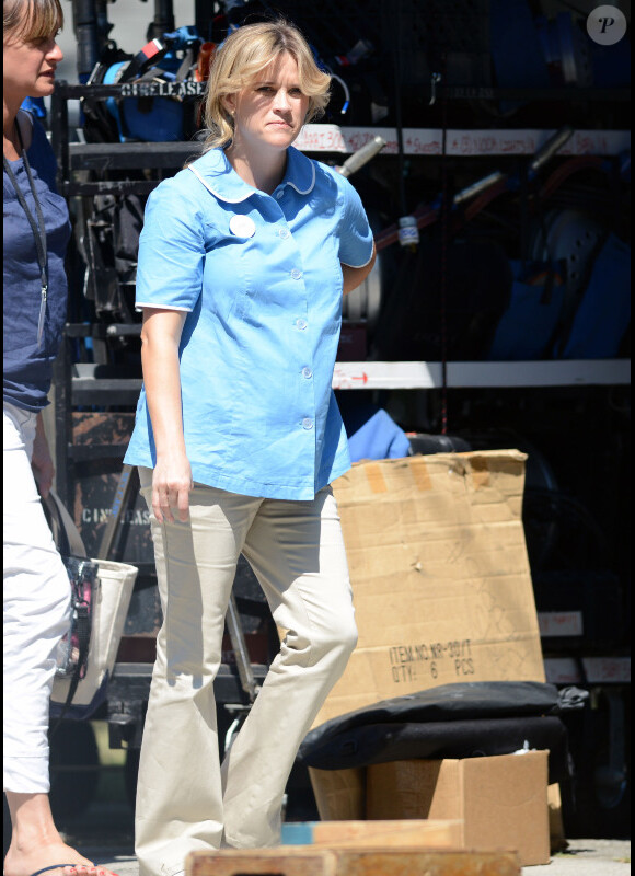 La jolie Reese Witherspoon, enceinte, sur le tournage de Devil's knot, à Atlanta, le 26 juin 2012