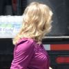 Reese Witherspoon, enceinte, sur le tournage de Devil's knot, à Atlanta, le 25 juin 2012