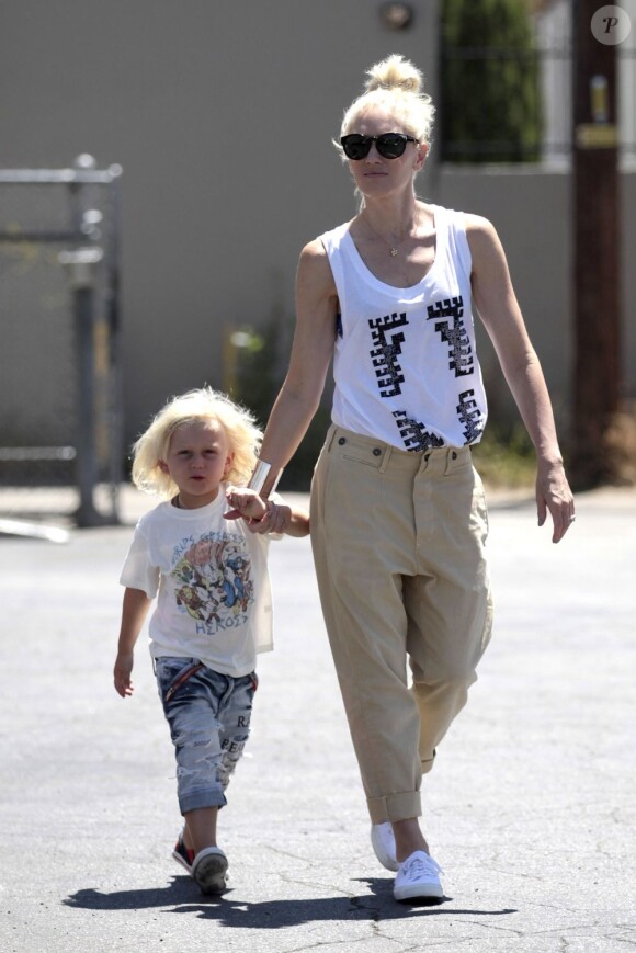 Gwen Stefani et son fils Zuma à Beverly Hills, le 26 juin 2012.