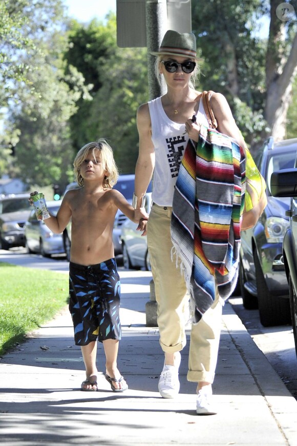 Gwen Stefani et Kingston à Beverly Hills, le 26 juin 2012.