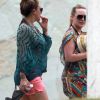 Hilary Duff et sa soeur Haylie Duff à Mexico, le mardi 26 juin 2012.