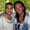 Mohamed et Anthony lors du showcase des Anges de la télé-réalité 4 au Ice Baar des Chalos-Elysées le 27 juin 2012 à Paris