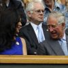 Le prince Charles, installé à côté de Miss Monde 1975 Wilnelia Merced et de son mari Sir Bruce Forsyth, revenait à Wimbledon pour la première fois depuis 1970 le 27 juin 2012. Une venue exceptionnelle qu'il a réservée à Roger Federer, lequel lui a retourné le compliment avec une victoire impressionnante contre Fabio Fognini.