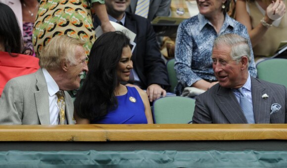 Le prince Charles, installé à côté de Miss Monde 1975 Wilnelia Merced et de son mari Sir Bruce Forsyth, revenait à Wimbledon pour la première fois depuis 1970 le 27 juin 2012. Une venue exceptionnelle qu'il a réservée à Roger Federer, lequel lui a retourné le compliment avec une victoire impressionnante contre Fabio Fognini.