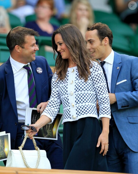 Pippa Middleton à Wimbledon pour le match de Serena Williams le 28 juin 2012