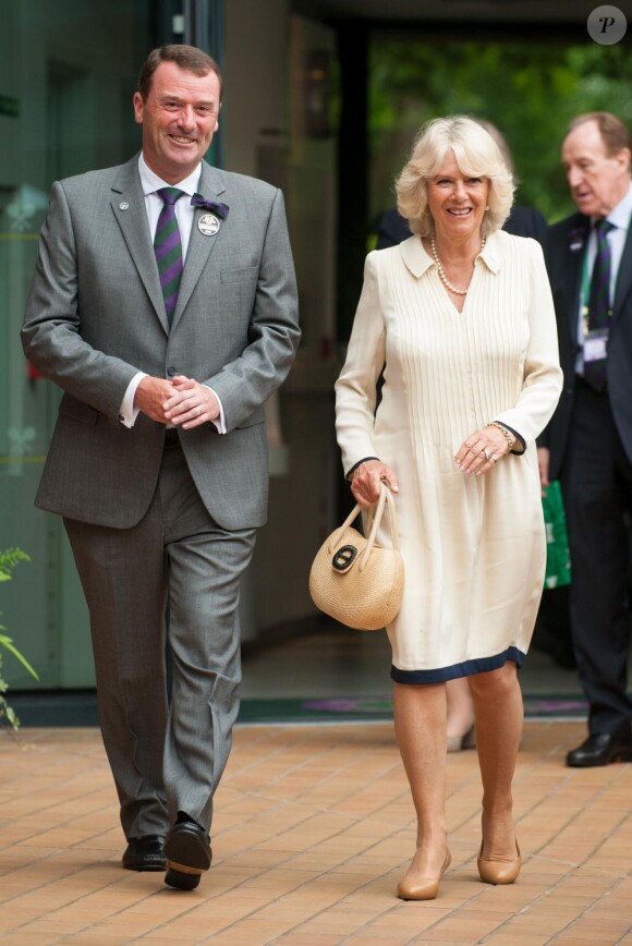 Camilla Parker Bowles à Wimbledon le 27 juin 2012