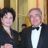 Anne Sinclair et Dominique Strauss-Kahn à Paris, le 9 mars 2000.