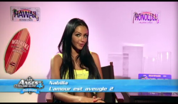 Nabilla dans Les Anges de la télé-réalité 4 le vendredi 29 juin 2012 sur NRJ 12