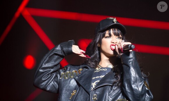 La chanteuse Rihanna au festival de Holmenkollen, à Oslo, le 29 juin 2012.