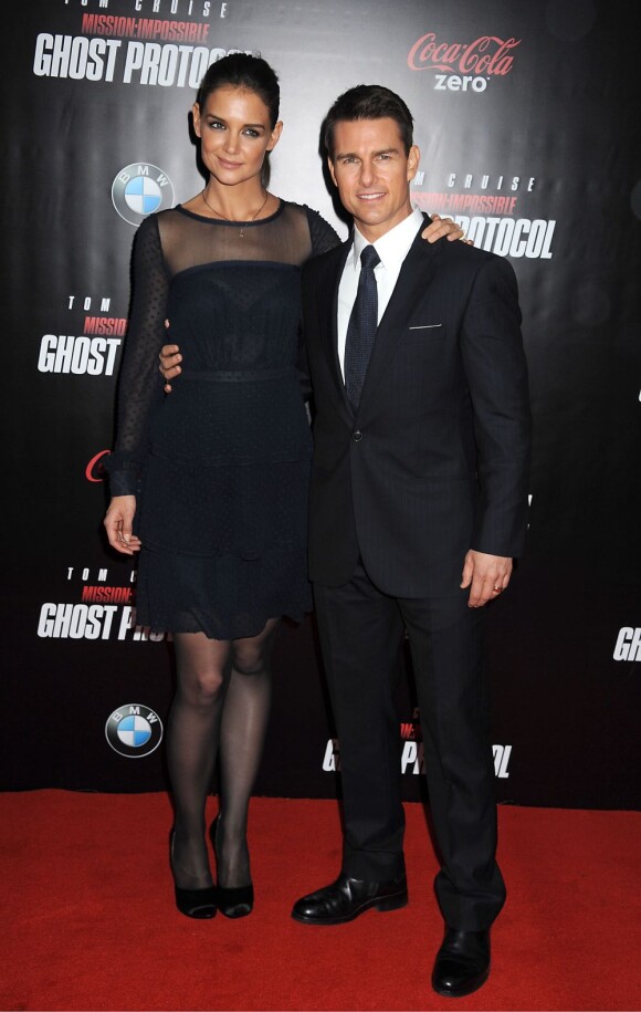 Tom Cruise et Katie Holmes, en décembre 2011 à NY.