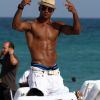 Shemar Moore, sur la plage de Miami, le samedi 30 juin 2012.
