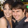 Katie Holmes et Tom Cruise en 2005, à l'avant-première de Batman Begins.