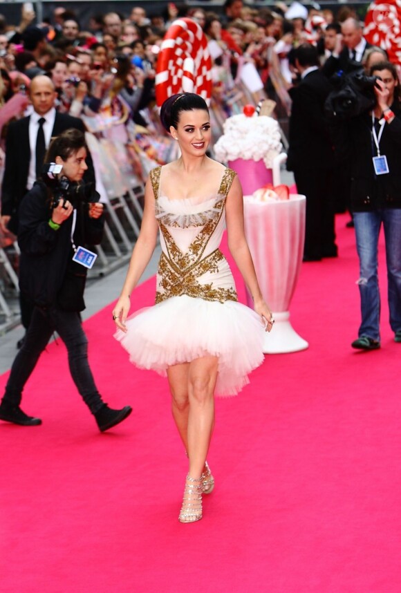 Katy Perry à l'avant-première du documentaire Part of Me 3D, à Londres, le 3 juillet 2012.